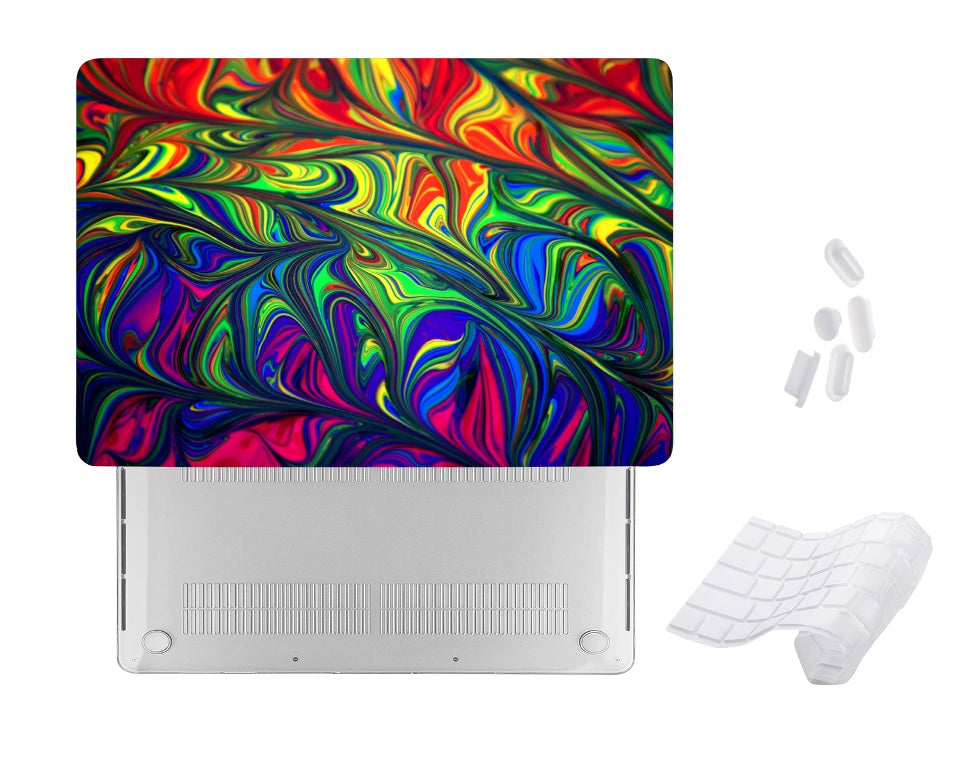 Case Cover for Macbook -  Multicolored Abstract Painting Design