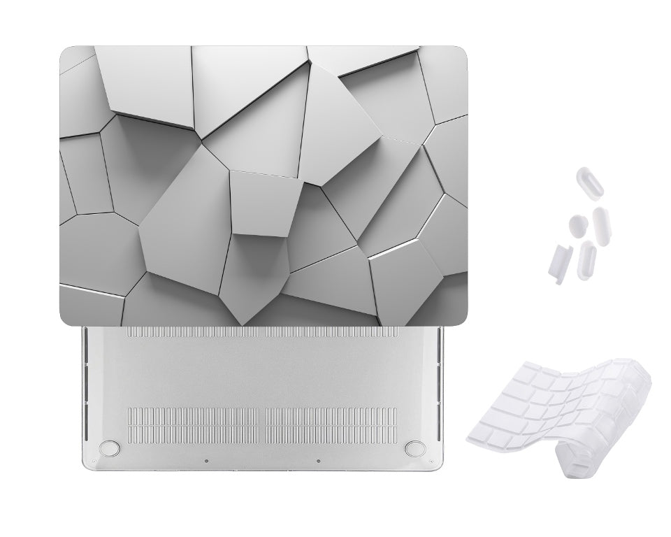 Case Cover for Macbook - Block 3D Optical illution Design