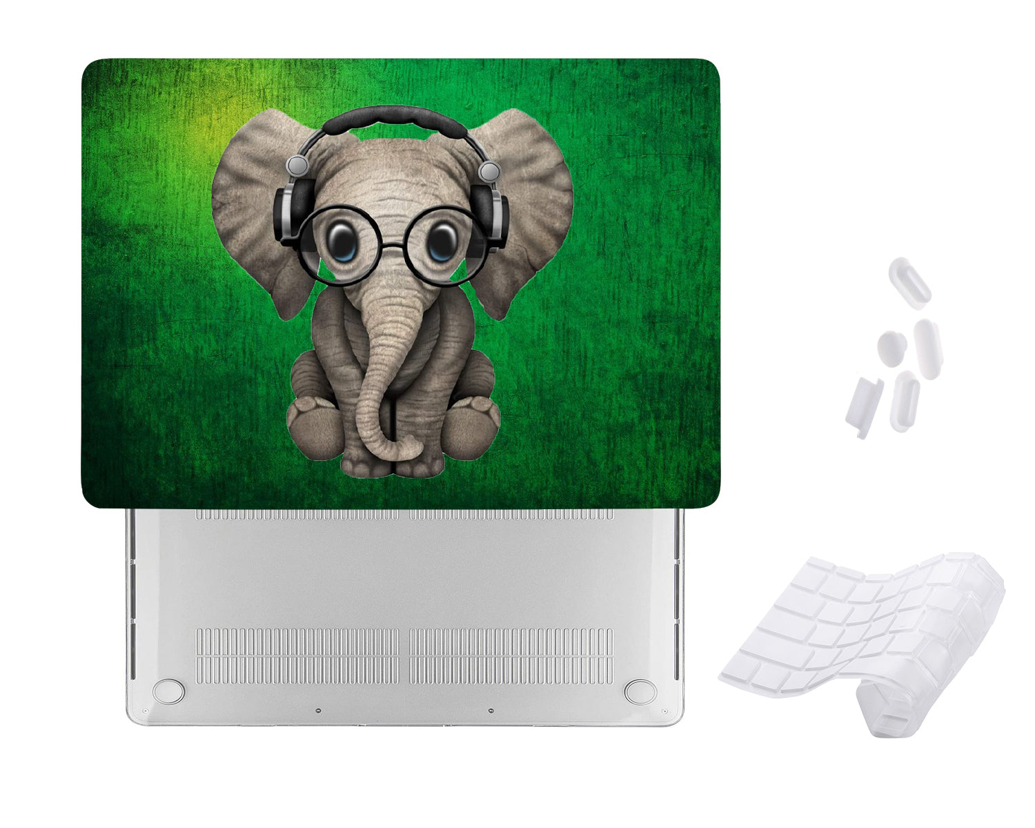 Case Cover for Macbook - Cute Baby Elephant Kids Design