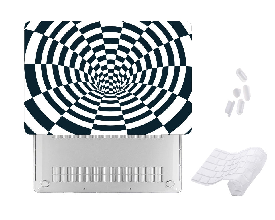 Case Cover for Macbook - Tunnel 3D Optical illution Design