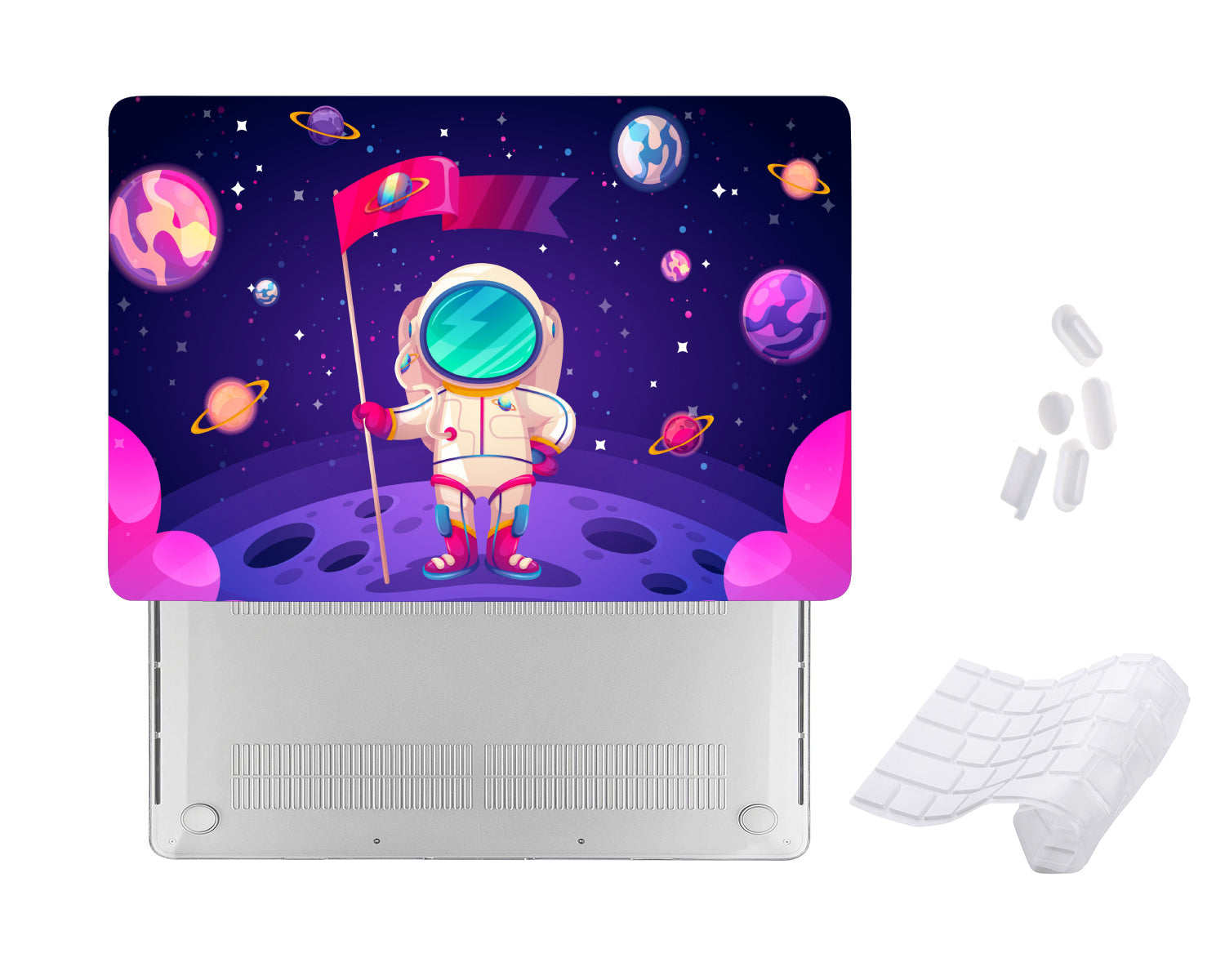 Case Cover for Macbook -  Hand Drawn Space Design