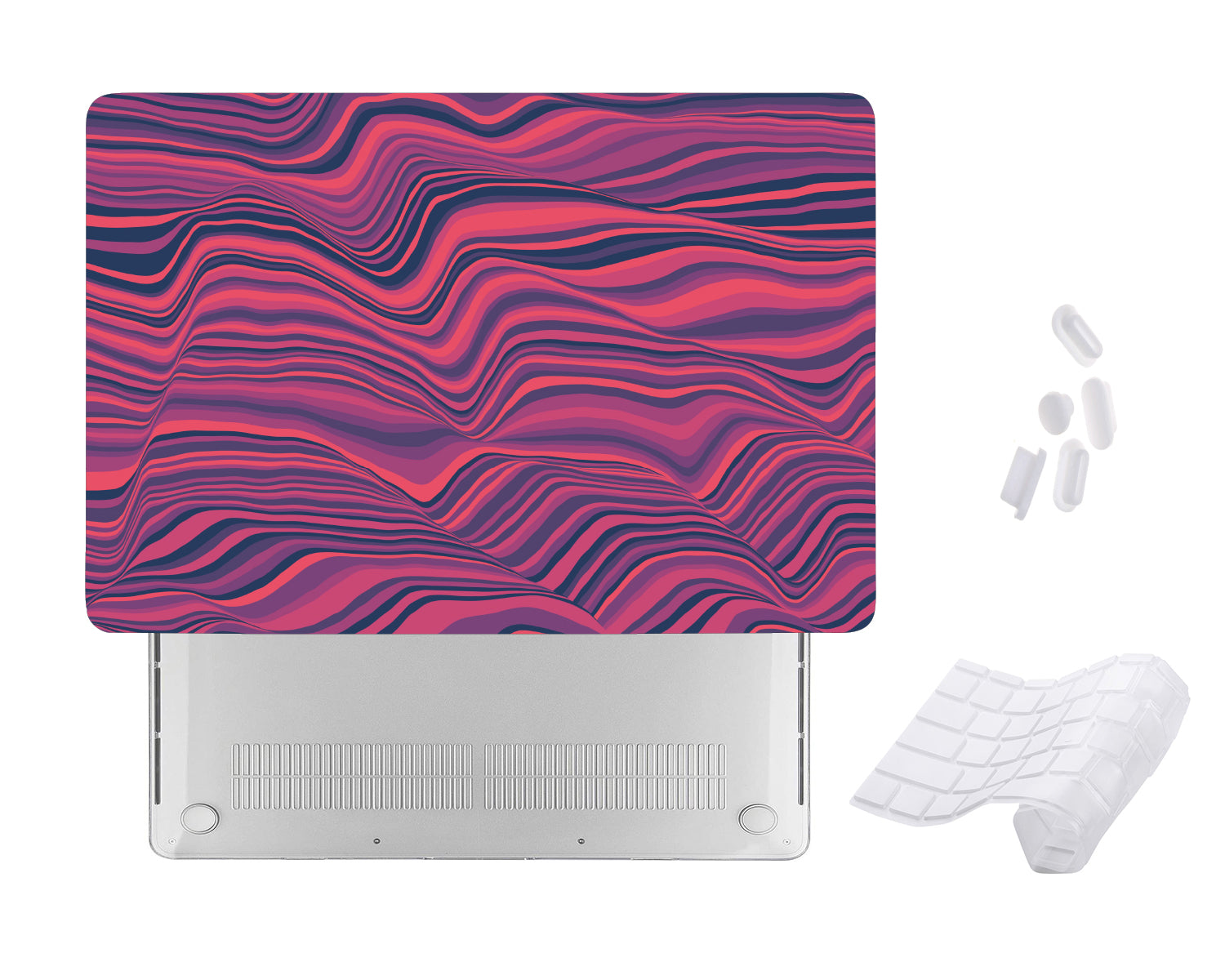 Case Cover for Macbook -  Abstract Waves Design