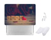Case Cover for Macbook -  Love Heart Scrabble Rose Design