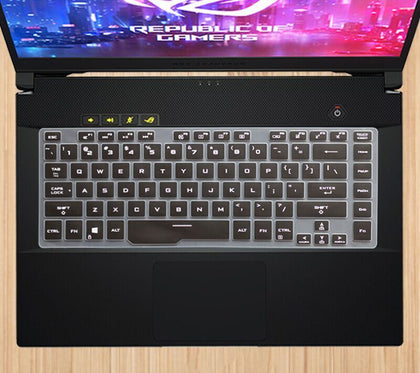 Silicone Keyboard Skin Cover for Asus ROG Strix G15 G512 2020 15.6 inch Laptop (Black)