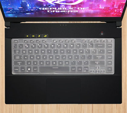 Silicone Keyboard Skin Cover for Asus ROG Strix G15 G512 2020 15.6 inch Laptop (Transparent)
